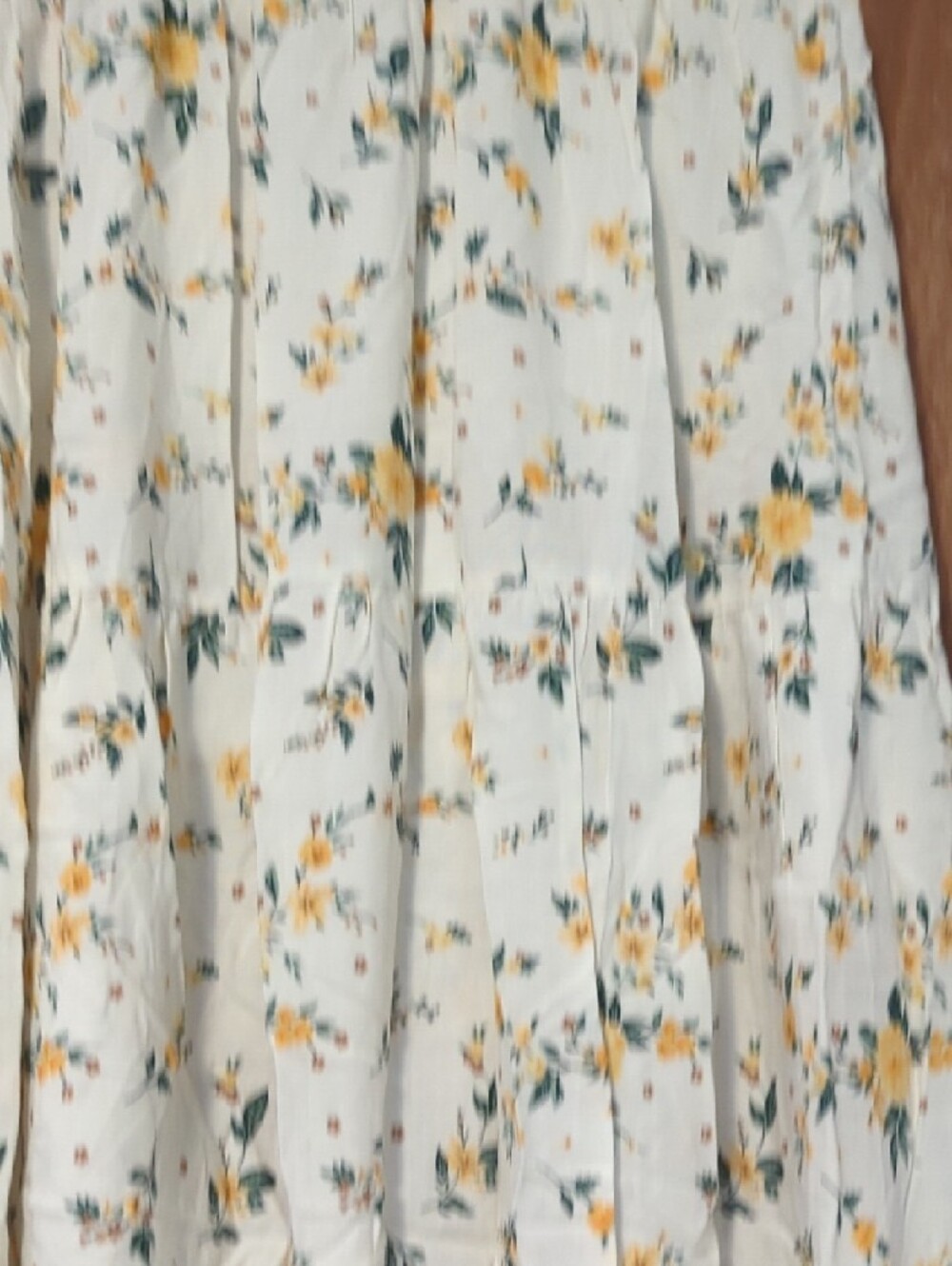 shosho Cream Maxi Skirt with Yellow Floral Print - Picture 16 of 16